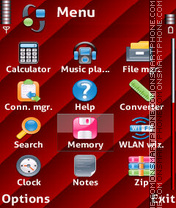 Red wave theme screenshot