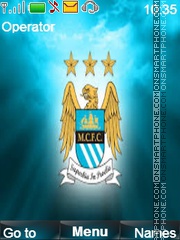 Manchester City Theme tema screenshot