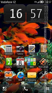 Capture d'écran Red Fish thème