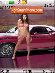Girl And Car 05 tema screenshot