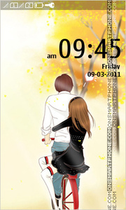 Anime Couple 01 es el tema de pantalla