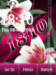 Capture d'écran Lilies thème