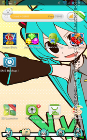 Miku theme screenshot