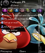 Скриншот темы Angry Birdas