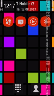 Symbian Phone Orange theme screenshot