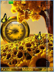 Sunflowers tema screenshot