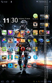 Скриншот темы Battlefield 3 05