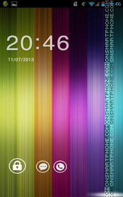 Capture d'écran Rainbow Bar thème