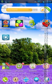 Lavender Field theme screenshot