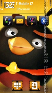 Angrybird 01 es el tema de pantalla