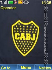 Boca Juniors tema screenshot