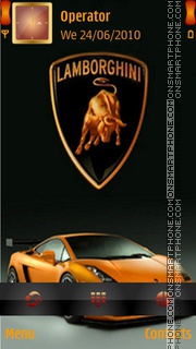Lamborghini Car es el tema de pantalla