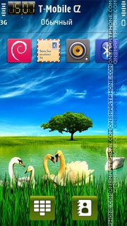 Swan Lake HD theme screenshot