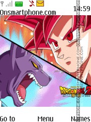 Capture d'écran Dragon Ball Z Battle of Gods thème