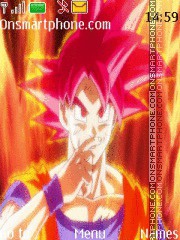 Goku Super Sayajin God tema screenshot