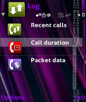 Purple abstract v2 tema screenshot
