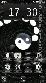 Скриншот темы Yin and Yang Sign