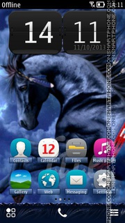 Horse Painting theme screenshot