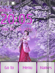 Sakura theme screenshot