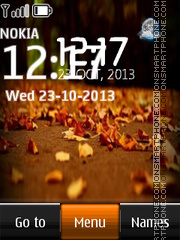 Falling autumn leaves es el tema de pantalla