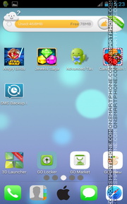 iOS 7 iPhone for Android theme screenshot