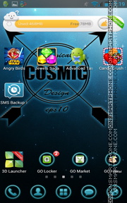Magical Cosmic theme screenshot