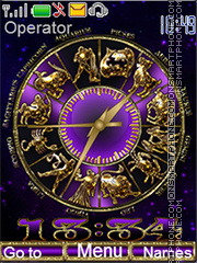 Zodiac clock es el tema de pantalla
