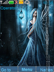 Blue fairy theme screenshot