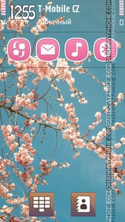 Скриншот темы Sakura Tree