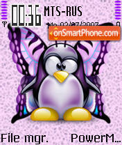 Tux Butterfly theme screenshot
