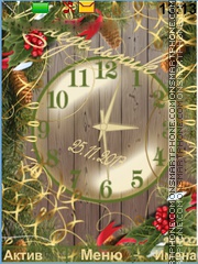 Winter Clock tema screenshot