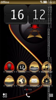 Black - Gold tema screenshot