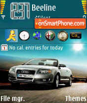 Audi Cabrio A4 theme screenshot