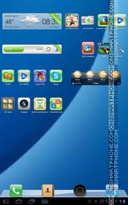 Blue iPhone 4 Theme-Screenshot