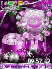 Happy New Year (purple) tema screenshot