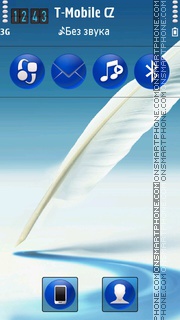 Feathers Touch HD 01 Theme-Screenshot