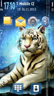 Capture d'écran White Tiger. thème
