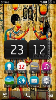 Скриншот темы Ancient Egypt