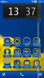 Yellow Flower 04 tema screenshot