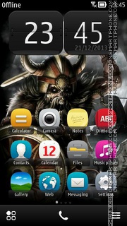 Viking Gods theme screenshot