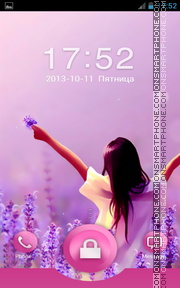 Purple Lady theme screenshot