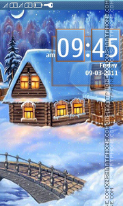 Capture d'écran Winter House thème