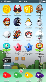 Скриншот темы Super Mario Theme