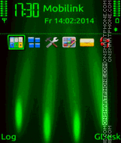 Green neon tema screenshot