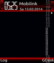 Red black theme screenshot