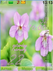 Capture d'écran Tenderness flowers thème