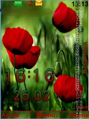 Poppies red tema screenshot