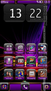 Purple Abstract 05 theme screenshot