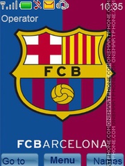 Capture d'écran Barcelona FC thème