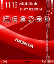 Capture d'écran Nokia red thème